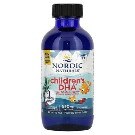 Nordic Naturals Omega3 For Kids 16 Strawberry 530mg 119ml