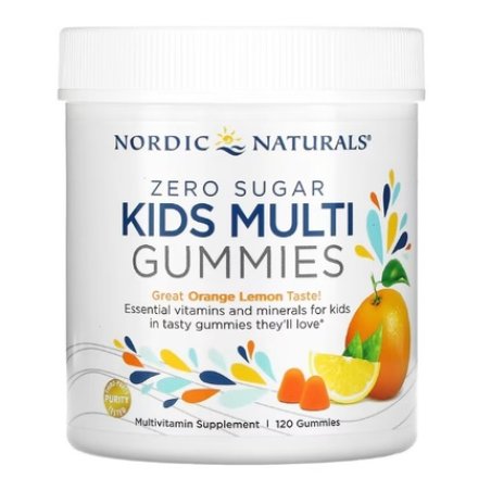 Kids Multi Zero Sugar Orange Lemon Gummies 120