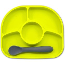 Bbluv Yumi Anti-Spill Silicone Suction Plate and Spoon Set for Infants