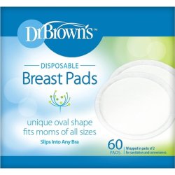 Dr. Brown's Disposable Absorbent Discs 60 Pack Black Normal
