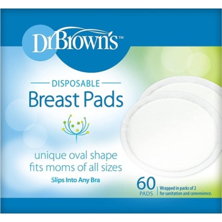 Dr. Brown's Disposable Absorbent Discs 60 Pack Black Normal