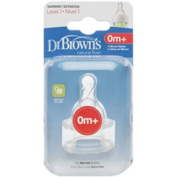 Dr Brown's Level 1 Standard Teat Options - 2 Pieces