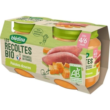 Bledina Organic Harvests Baby Food Jars Sweet Potatoes