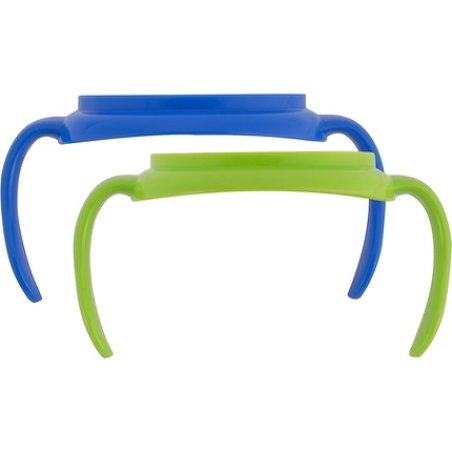Dr. Brown's Transition Glass Bottle Handles for Boys Pink/Green