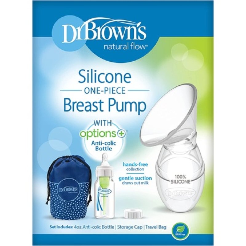 Dr. Brown's Silicone Breast Pump Breast Milk Catcher With Options Anti-Colic