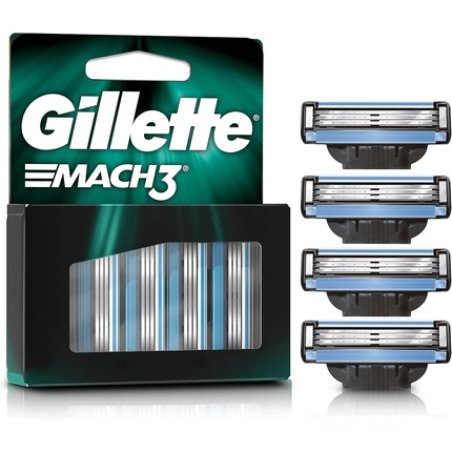 Gillette Mach 3 Razor Blades With 4 Refills