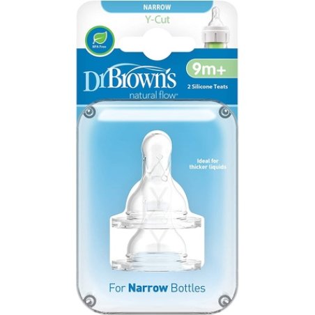 Dr. Brown's Standard Y-Cut Bottle Nipple 2 Pieces