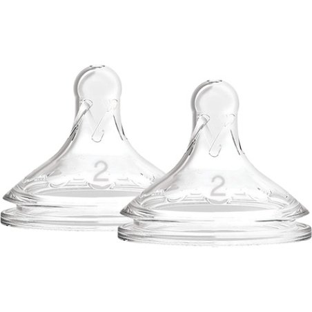 Dr. Brown's Options Silicone Level 2 Teat 3 Months White 2 Count