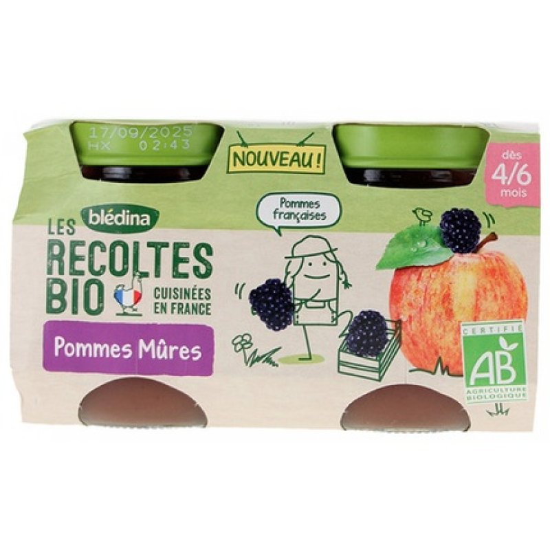 Bledina Les Recoltes Biologiques Fruit Puree
