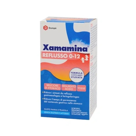 Dompe Farmaceutici Xamamina Reflux For Children Aged 012 Years Strawberry And Cream Flavor 200 Ml