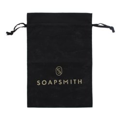 Soapsmith Black Drawstring Bag