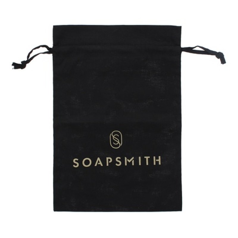 Soapsmith Black Drawstring Bag