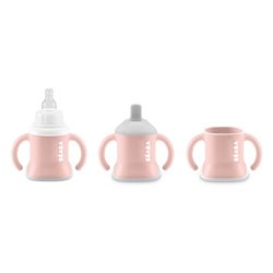 Beaba Evoluclip 3-in-1 Bottle, Sippy Cup, and Training Cup with Handles