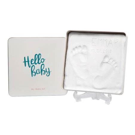 Baby Art Magic Box, Plaster Cast Metal Gift Box, For Baby Handprint