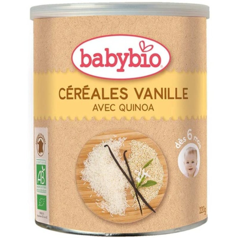 Babybio Céréales Vanille Avec Quinoa Dès 6 Mois 220g