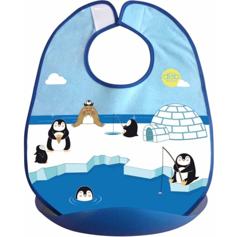 Dbb Remond Crumb-Catcher Bib - Penguin