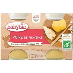 Babybio Williams Pear Baby Food Jars 130g - Organic