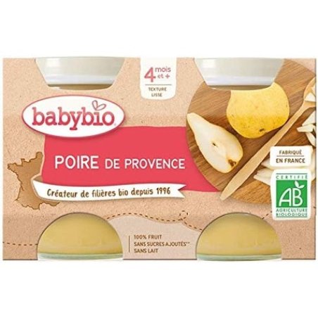 Babybio Williams Pear Baby Food Jars 130g - Organic