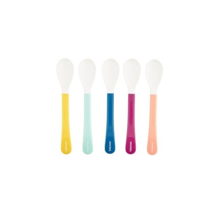 Babymoov Baby Spoon Set Of 5, Extra Soft And Ideal For Starting Complementary Feeding