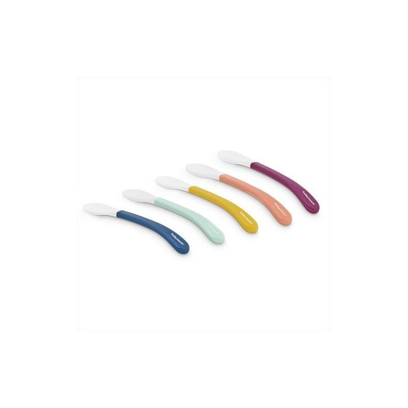 Babymoov Baby Spoon Set Of 5, Extra Soft And Ideal For Starting Complementary Feeding