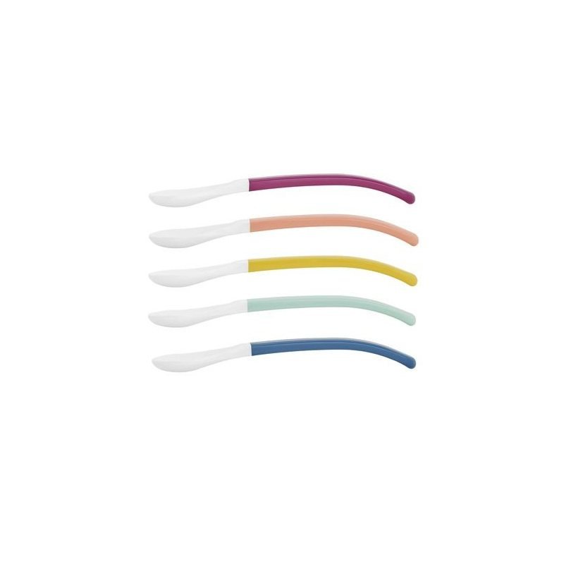 BabyMoov Toddler Spoons Cuillère pour enfants en bas âge Bleu, Rose, Violet, Jaune Polypropylène