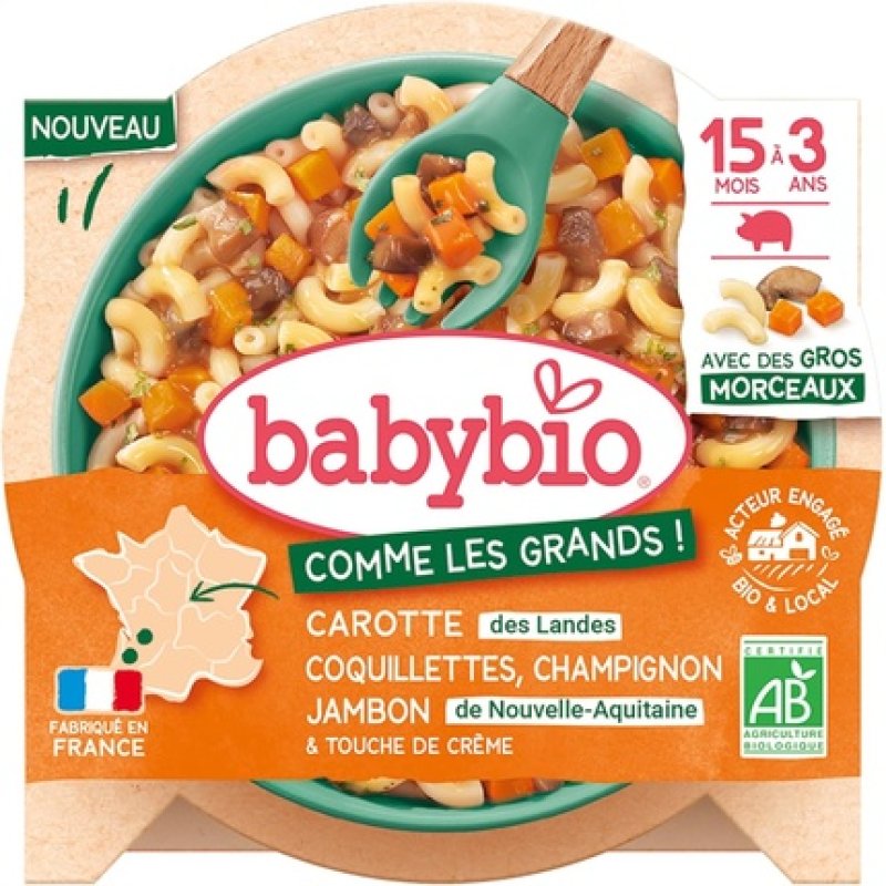 Babybio Landes Carrots Shell Mushrooms New Ham