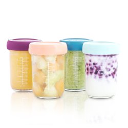 BabyMoov A004313 food storage container Round Jar 0.24 L Transparent 4 pc(s)