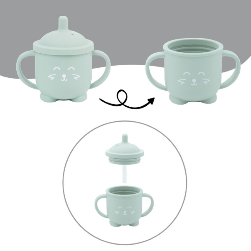 Babymoov ISY CUP Silicone Baby Training Cup with Straw 150ml