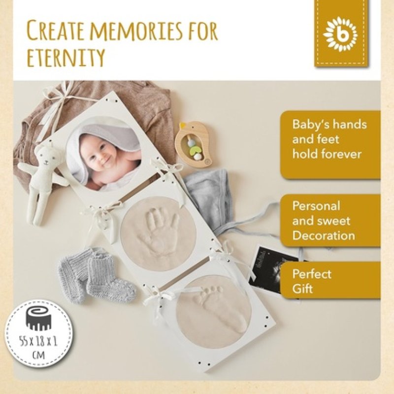 Bieco Baby Clay Handprint and Footprint Kit