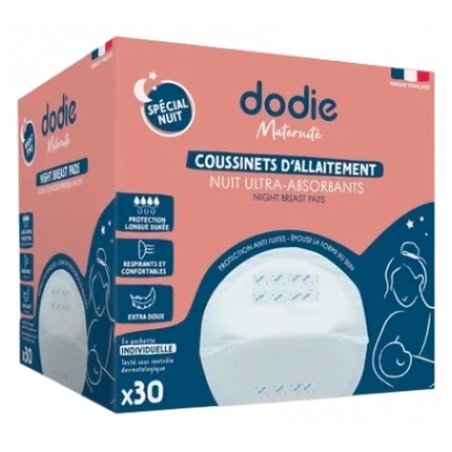 Dodie Breastfeeding Night Breast Pads 30 Count
