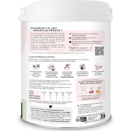 Popote Organic Infant Milk Powder 800g