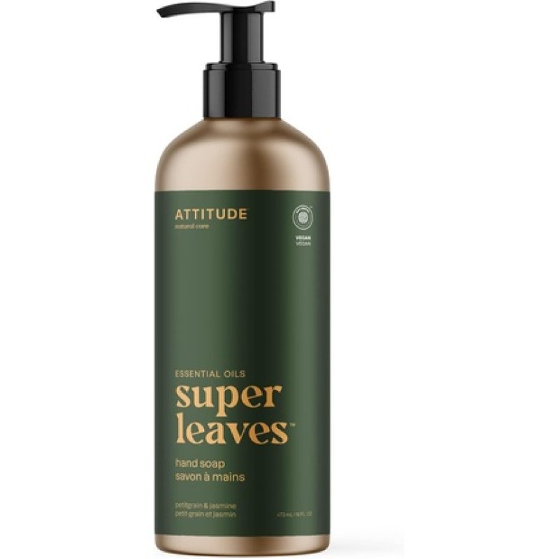 ATTITUDE Hand Soap EWG Verified Plant and Mineral-Based Ingredients Vegan Personal Care Products Refillable Aluminum
