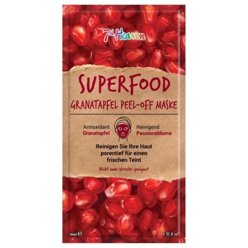 Superfood Peeloff Pomegranate Mask 7th Heaven