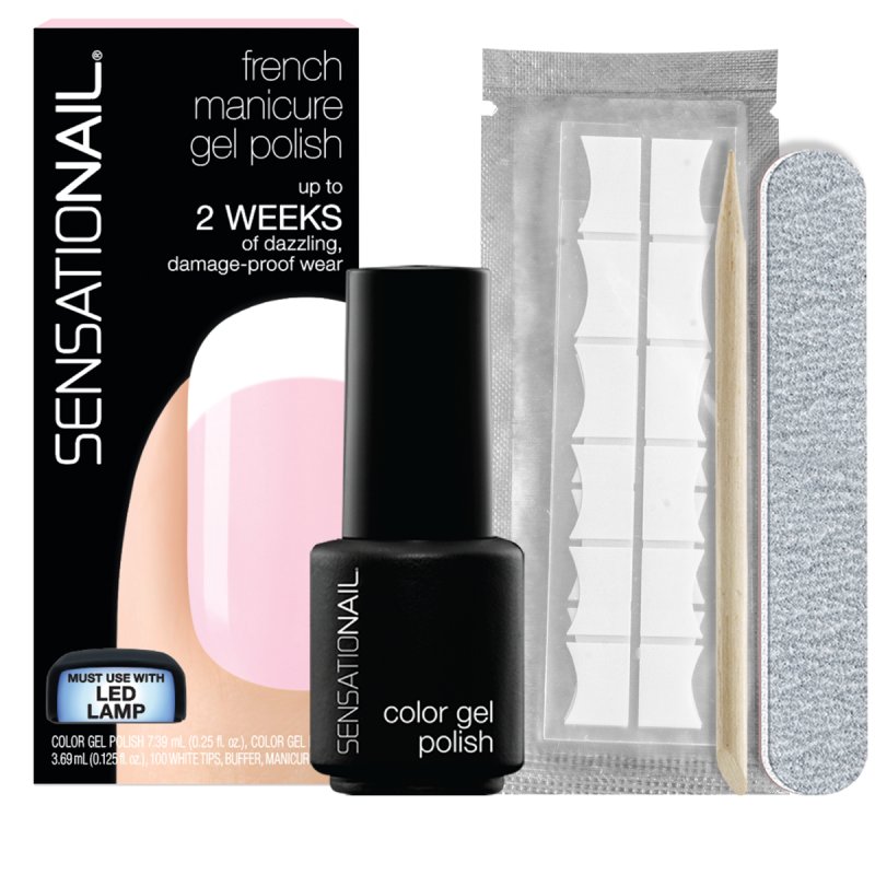 Sensationail Gel Polish Semi Permanent French Manicure Sheer Pink 11.08ml