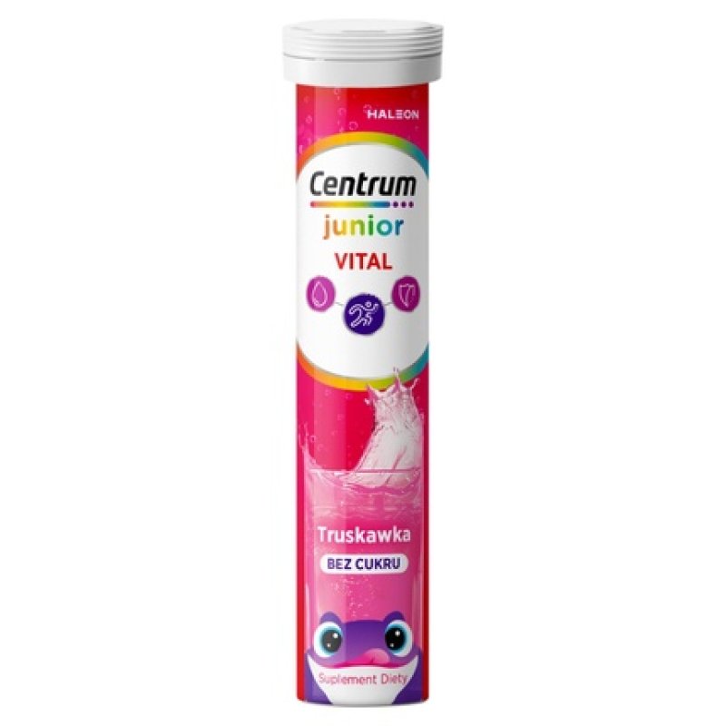 Vital Junior Dietary Supplement Strawberry 20 Effervescent Tablets