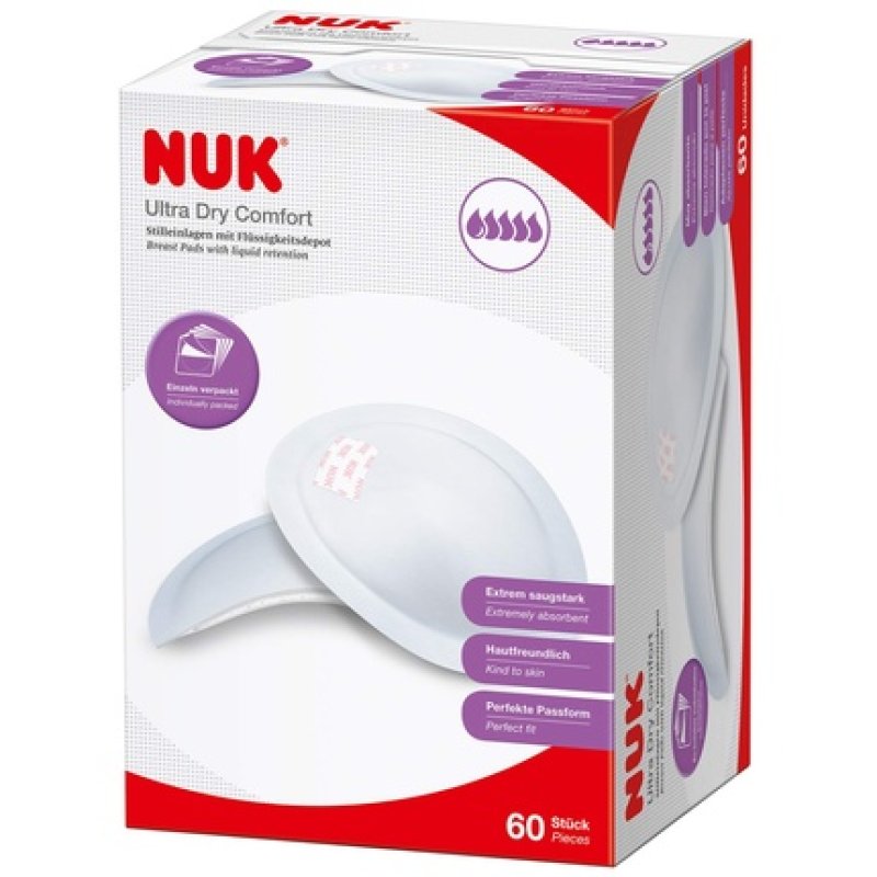 Nuk Ultra Dry Comfort Nursing Pads Extremely Absorbent Ideal Fit