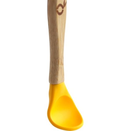 Pandoo Children's Bamboo Spoons Set of 5 with Silicone