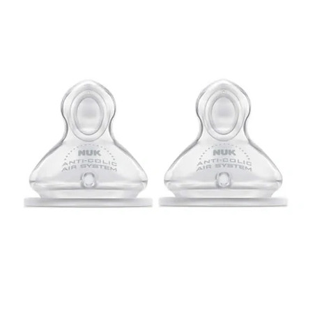 Nuk Nuk First Choice Size 1 Silicone Teat - 2 Units