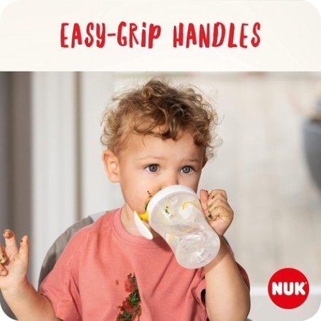 Nuk Trainer Cup Sippy Cup Leak-Proof Soft Drinking Spout 6 Months BPA