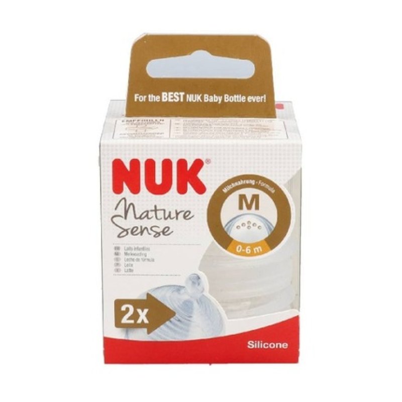 Nuk Nuk Nature Sense Silicone Teat Size M 2u