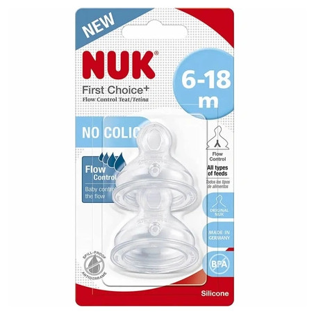 Nuk Nuk First Choice Size 2 Silicone Teat 2 Units