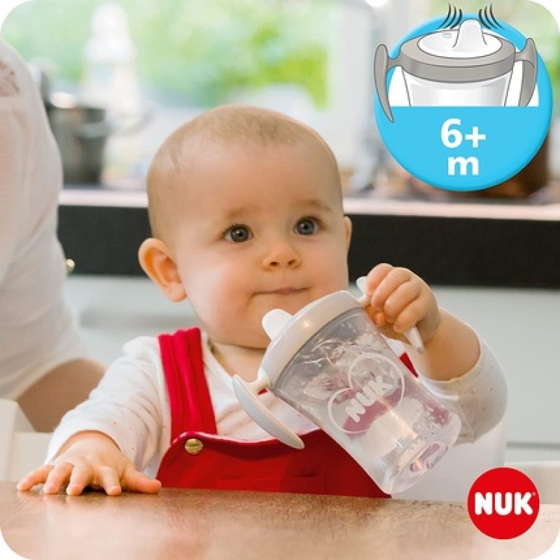 NUK Learn to Drink Set with Trainer Cup Learner Cup Magic Cup 360 Sippy Cup and Action Cup Toddler Cup 230ml BPA-Free