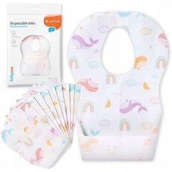 Disposable Bibs with Pocket - 10 Pack