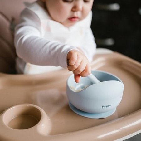 Babyono Blue Silicone Cup with Suction