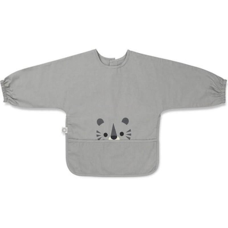 Franck & Fischer Bib With Long Sleeves Grey