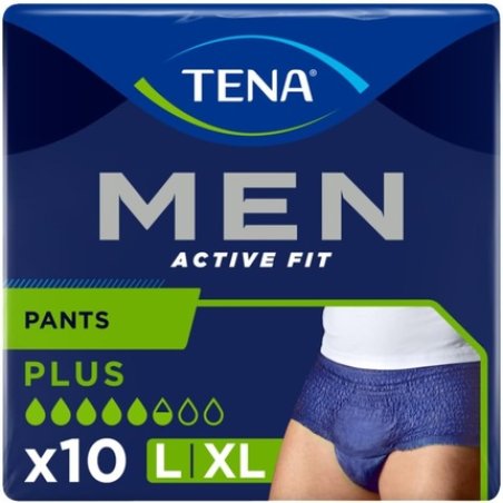 Tena Men Active Fit Size Lxl Plus Pants 8 Pieces