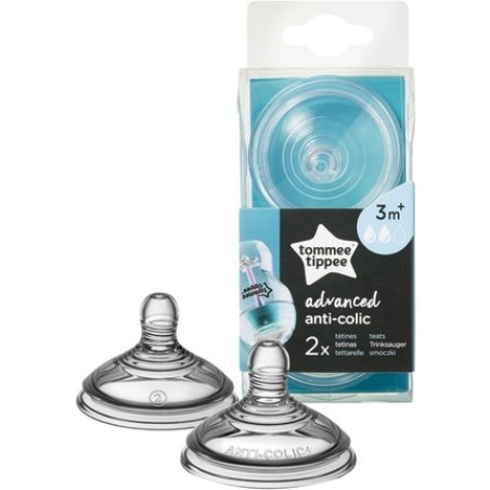 Tommee Tippee Advanced Anti Colic Medium Flow Teats 2 Pack