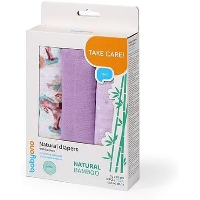 Bamboo Diapers Rocking Horse 3 Pieces