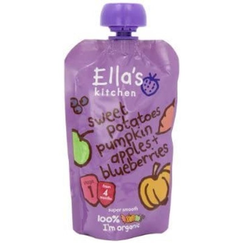 Ellas Kitchen S1 Swt Pota Pumpk & Blberries 120g X 9 Pack Of 9