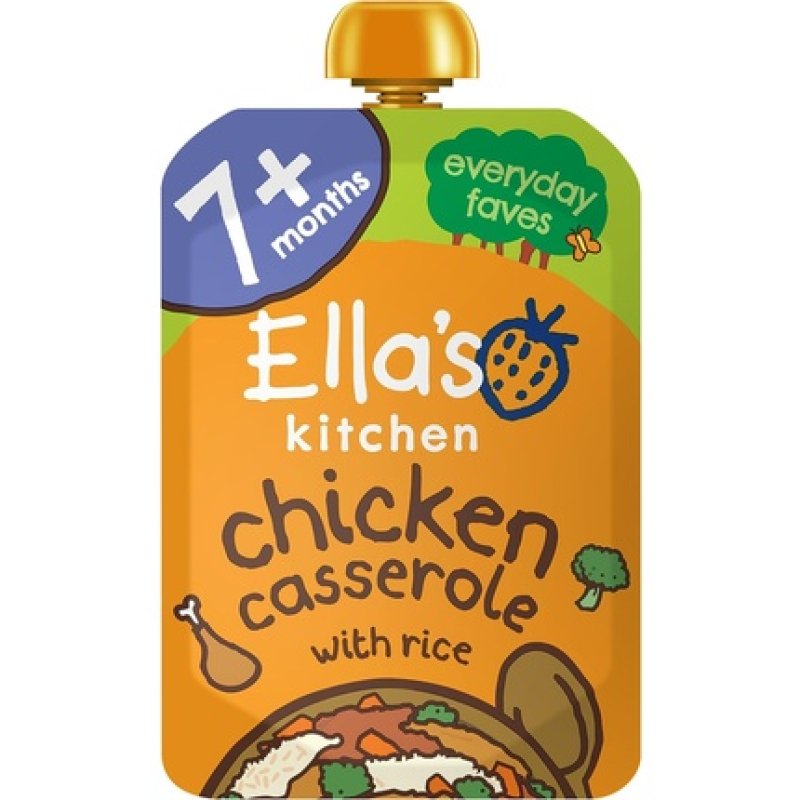 Ella's Kitchen Organic Chick-Chick Chicken Casserole with Rice From 7 Months 130g